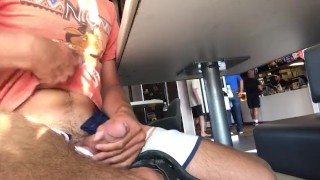 public jerk off and cum