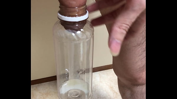 japanese  cumshot in bottle