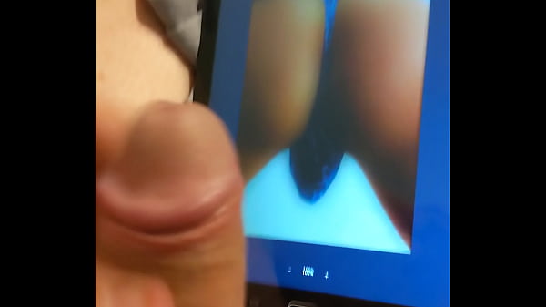 Jerking to a hot Japanese ass pic