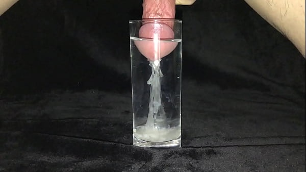 Cumshot in a Glass of Water 2