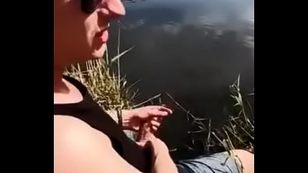 cool guy cums into river