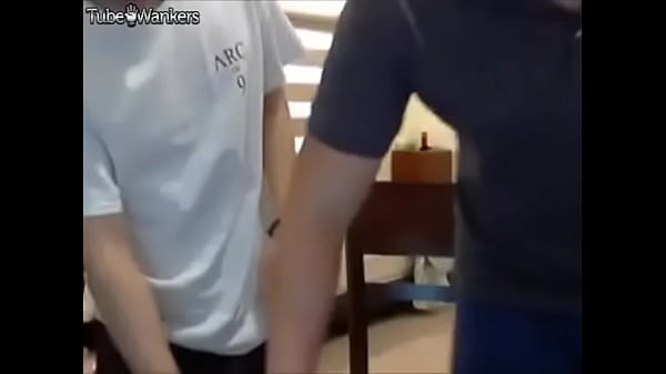 Two hot boys cum huge